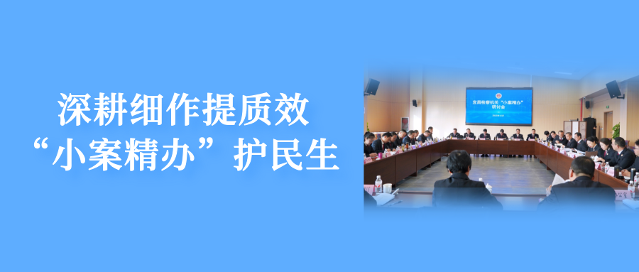 深耕细作提质效 “小案精办”护民生